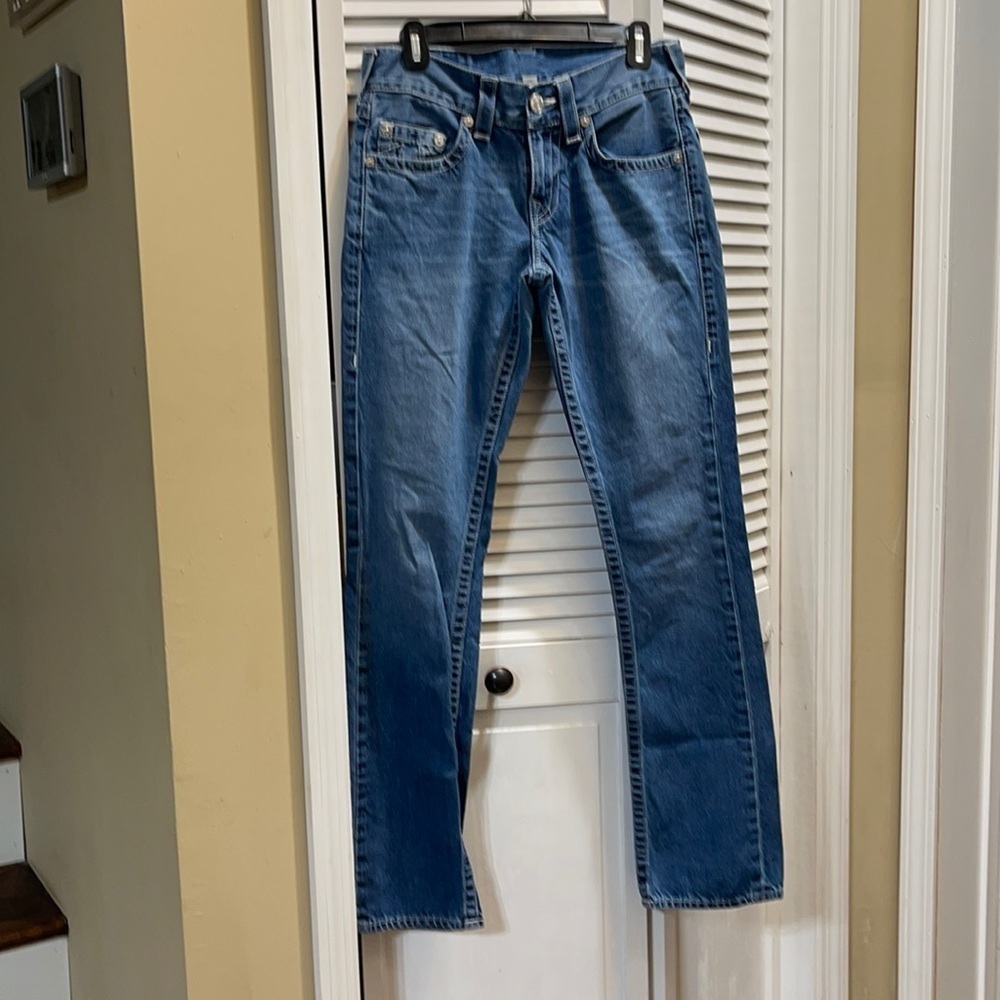TRUE RELIGION STRAIGHT NATURAL JEANS F12